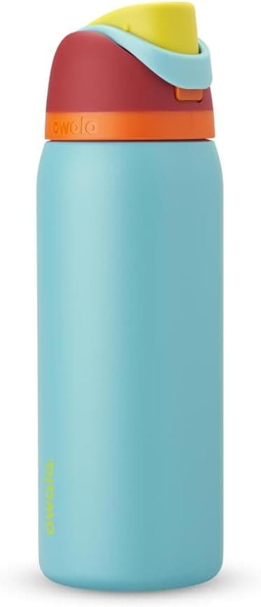 Owala FreeSip - Stainless Steel - 32-oz. - Red/Aqua (Summer Sweetness)(Amazon)