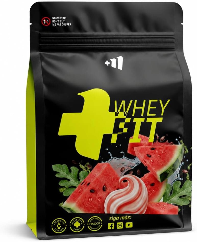 MASmusculo - Whey FIT 2Kg - Proteína Whey en Polvo - Proteína Suero de Leche - Regeneración y Aumento Muscular - Mejora Rendimiento - Sabor Sandía