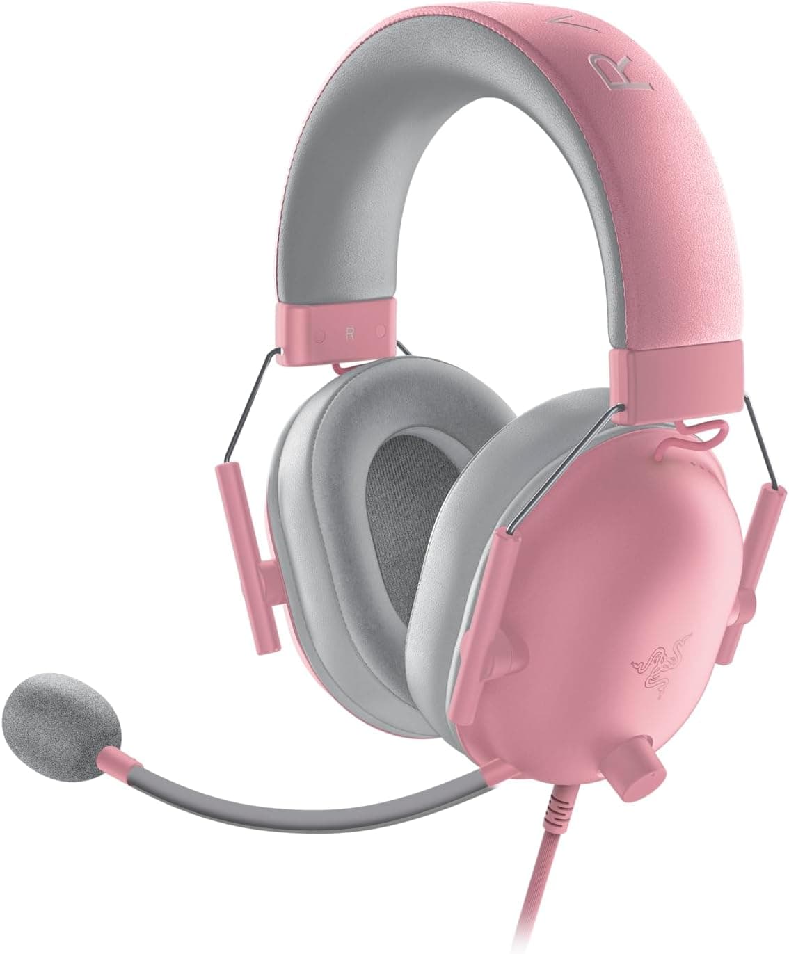 Razer BlackShark V2 X - Auriculares Gaming con Cable Multiplataparama (Diafragmas de 50mm TriForce, Micrófono Cardioide HyperClear, Ligereza y Comodidad, Compatibilidad Multiplataparama) Rosa