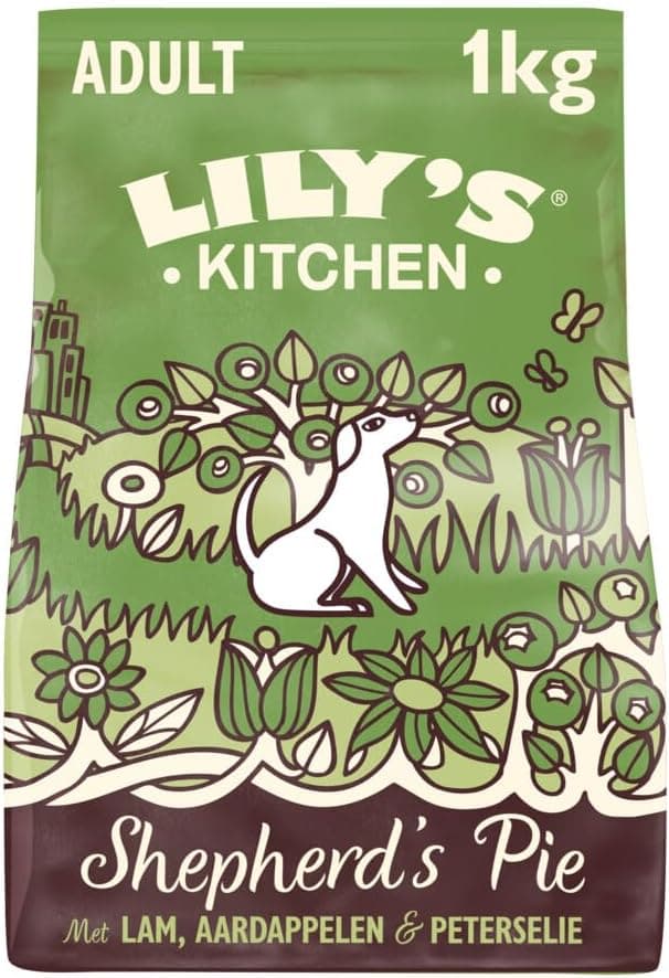Lily's Kitchen Elaborado con ingredientes naturales alimento seco para perros adultos pasel de carne equilibrado bolsa de 1kg