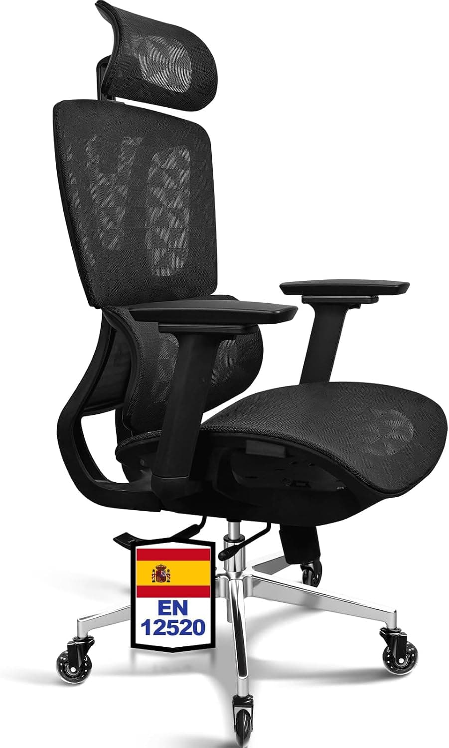 MELOKEA Silla de Oficina Ergonómica, Silla Escritorio, Malla Transpirable