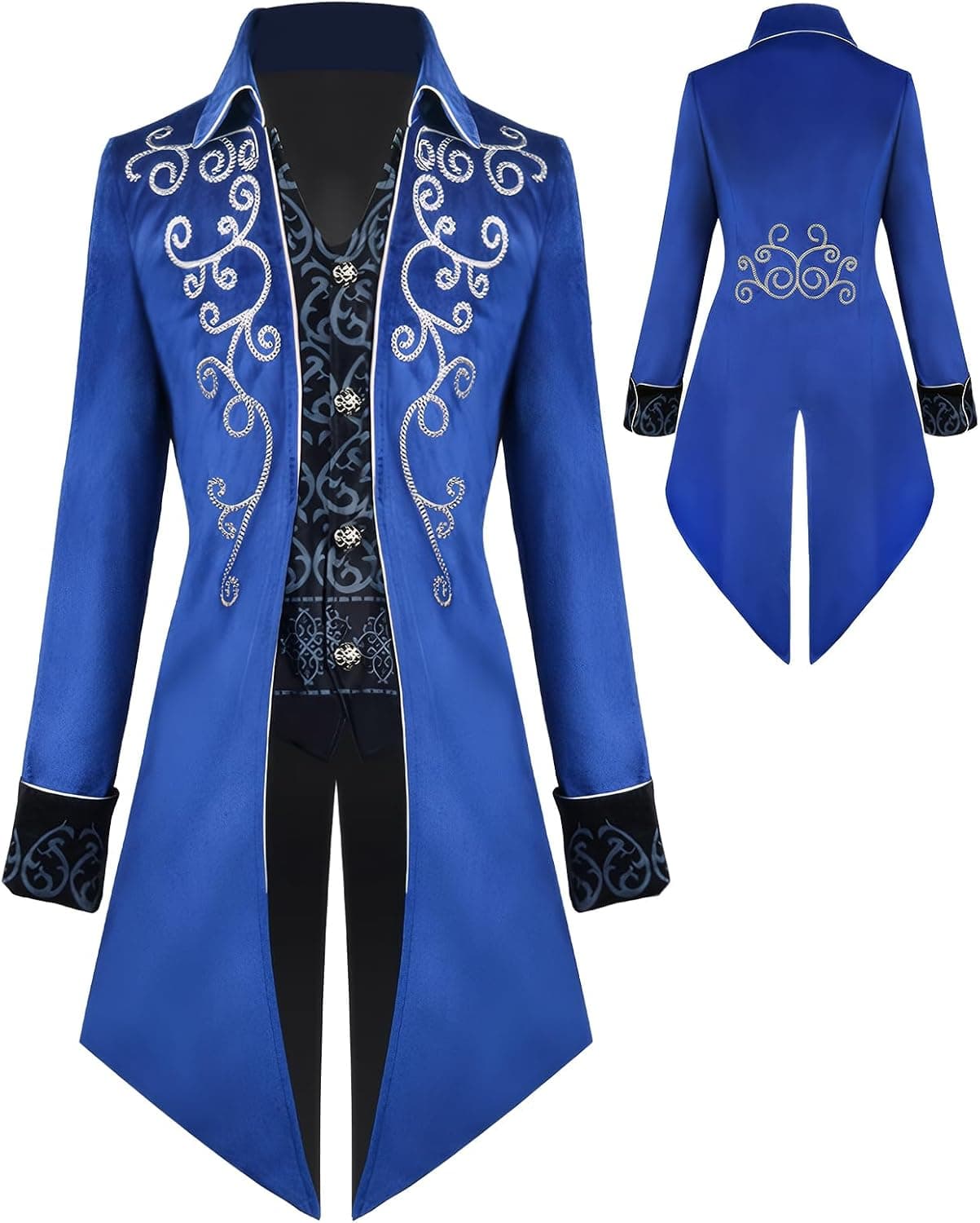 Chaqueta Steampunk Vintage Frack para hombre, estilo gótico, disfraz de carnaval, ropa medieval para hombre, disfraz de Halloween